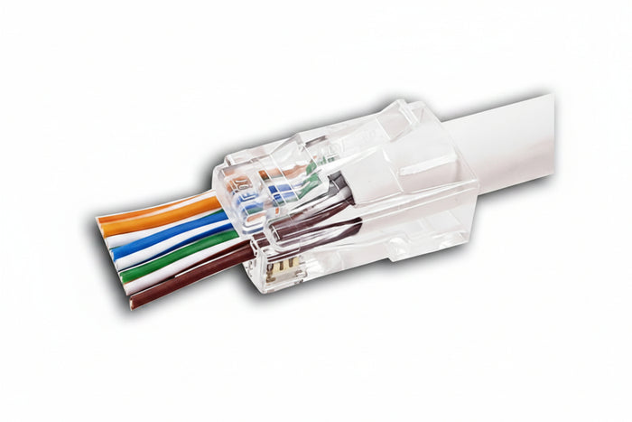 IDEAL 85-385 CAT6 and 6A Feed-Thru RJ-45, 50-Card
