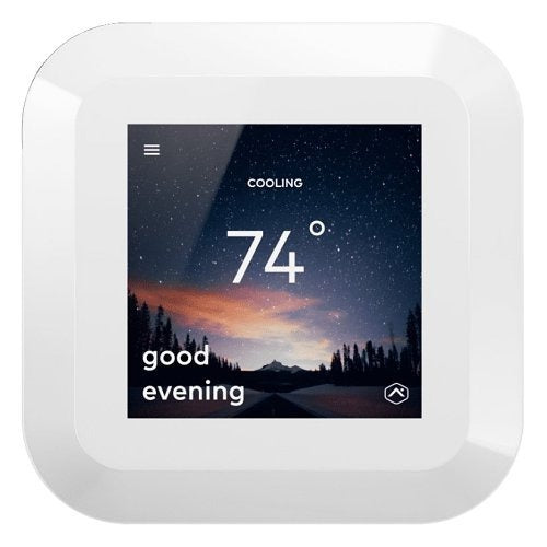 Alarm.com ADC-T40K-HD-W Smart Thermostat HD Color Touchscreen Z-Wave White