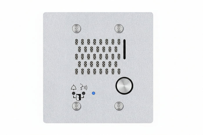 IX-SS-2G SIP Compatible Flush Mounted IP Door Station, 2-Gang, Vandal Resistant, Stainless-Steel Cover