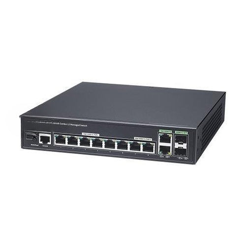 VIVOTEK AW-GEV-108A-130 8-Port Gigabit PoE L2 Managed Switch 130W