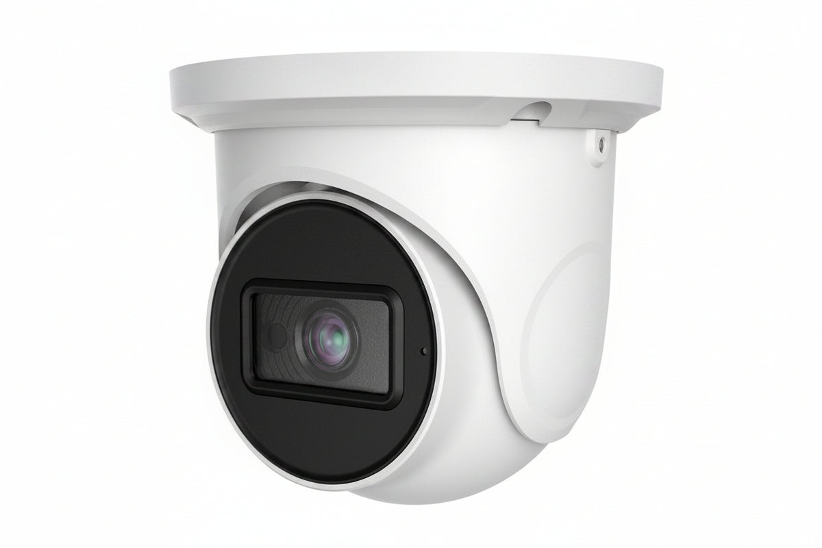 AVC-ELN41FT/2.8 Diversity Series 4MP H.265 Waterproof IR Turret IP Camera, 2.8mm Fixed Lens, White