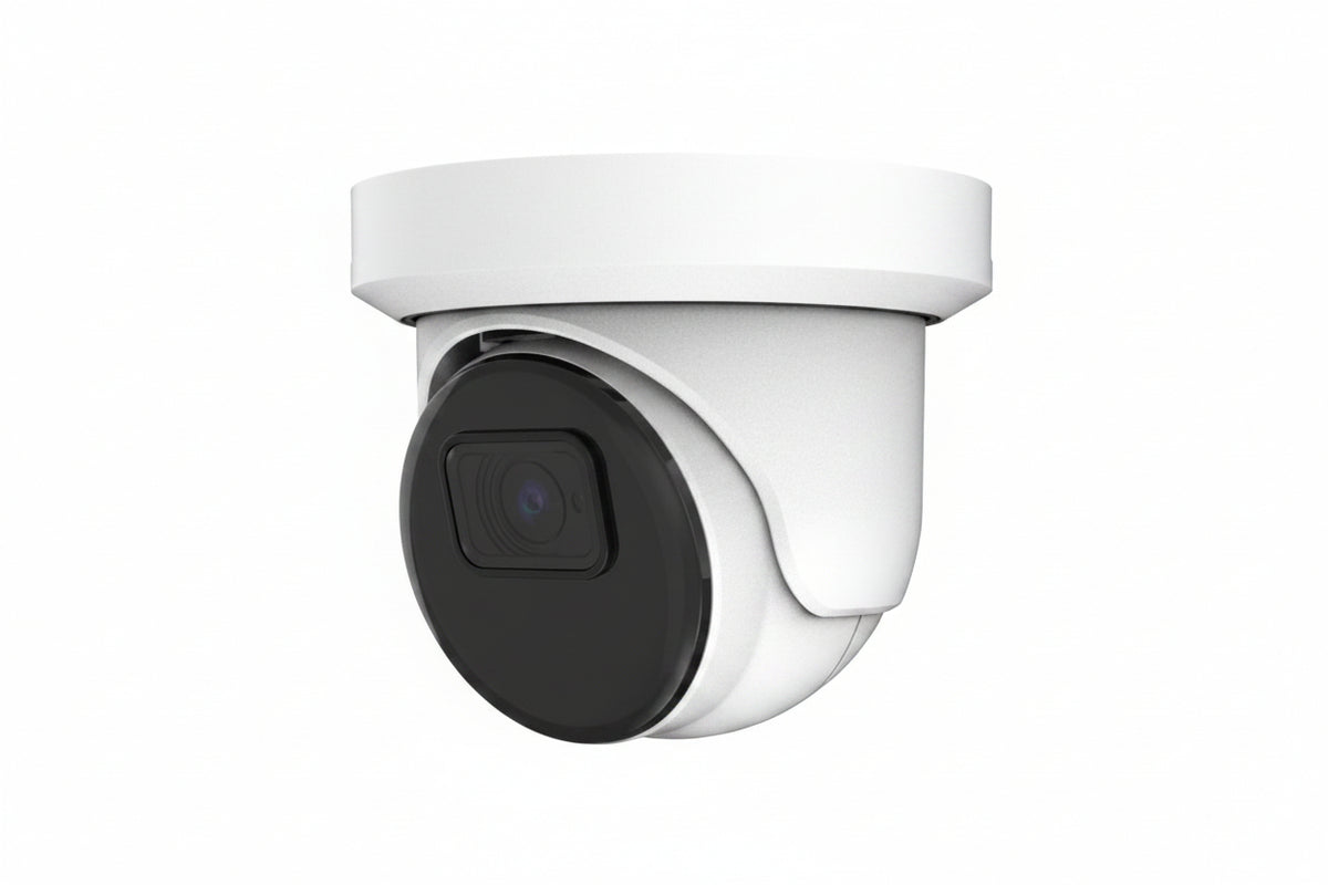 AVC-NPE51F28 5MP IR Turret IP Camera with Built-in Microphone, 2.8mm Fixed Lens, White