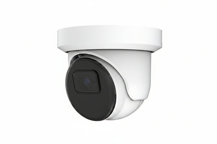 AVC-NPE51F28 5MP IR Turret IP Camera with Built-in Microphone, 2.8mm Fixed Lens, White