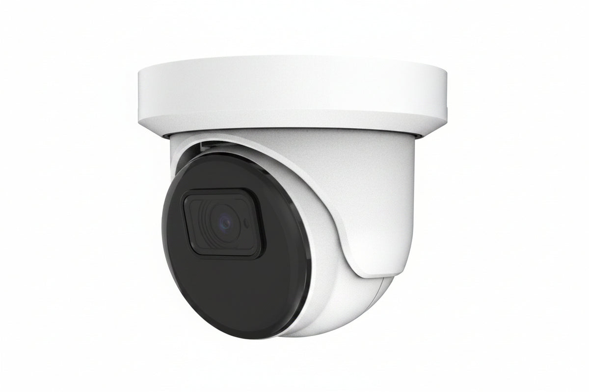 AVC-NPE51F28 5MP IR Turret IP Camera with Built-in Microphone, 2.8mm Fixed Lens, White