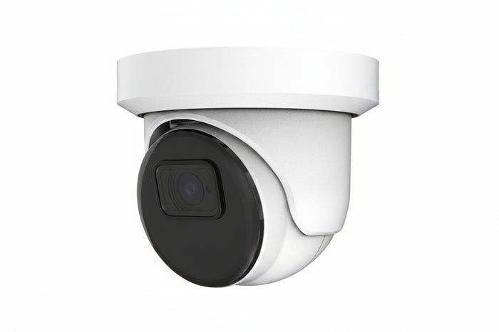 AVC-NPE51F28 5MP IR Turret IP Camera with Built-in Microphone, 2.8mm Fixed Lens, White