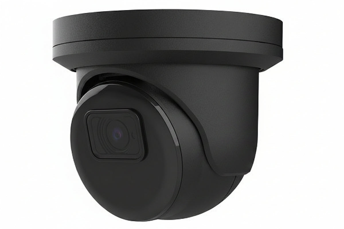 AVC-NPE81F28-B EVO Series 8MP H.265+ Turret Eyeball IP Camera with 2.8 mm Fixed Lens, Black