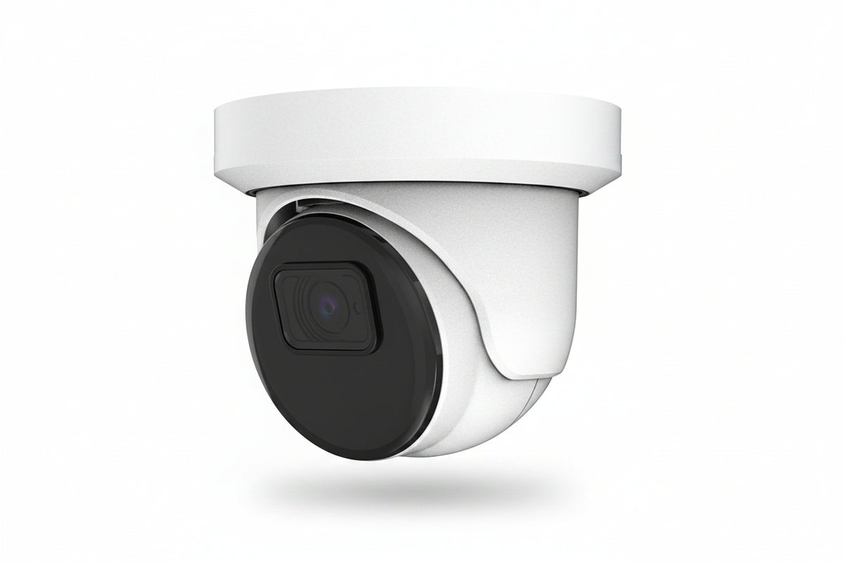 AVC-NSE81F28 8MP WDR Turret IP Camera, 2.8mm Fixed Lens, White