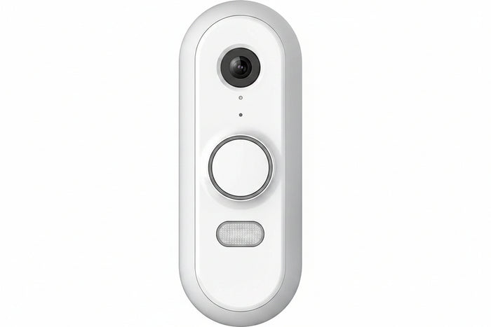 First Alert CAMW-WDB VX1 HD Video Doorbell, White/Gray Trim
