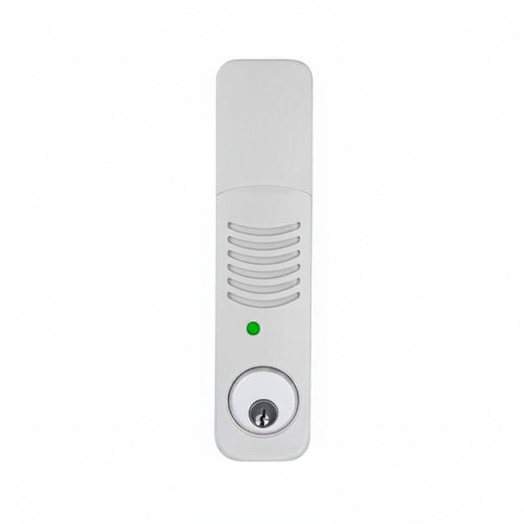 Camden CX-DA810W-KD Battery Door Prop Alarm Weatherized, Keyed Different, Grey