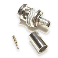 West Penn CN-BM73-5 BNC Crimp Connector RG6 Non-Plenum 3-Piece