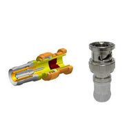 West Penn DB59BNCSL-25 RG59 BNC Compression Connector 25-Pack