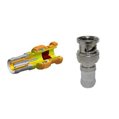 West Penn DB59BNCSL-25 RG59 BNC Compression Connector 25-Pack
