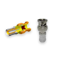 West Penn DB59BNCSL-25 RG59 BNC Compression Connector 25-Pack