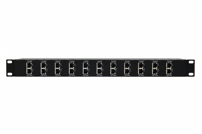 DITEK DTK-RM12NETS Rack Mount NeTwork Surge Protector, 12-channel, Upgradeable, 1U RMS