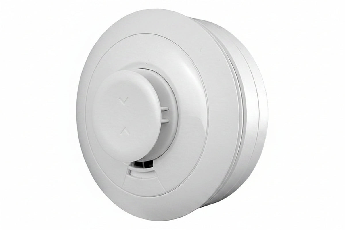 ELK 6052 Wireless Photoelectric Smoke and Heat Detector, Two-Way Wireless with Built in Sounder