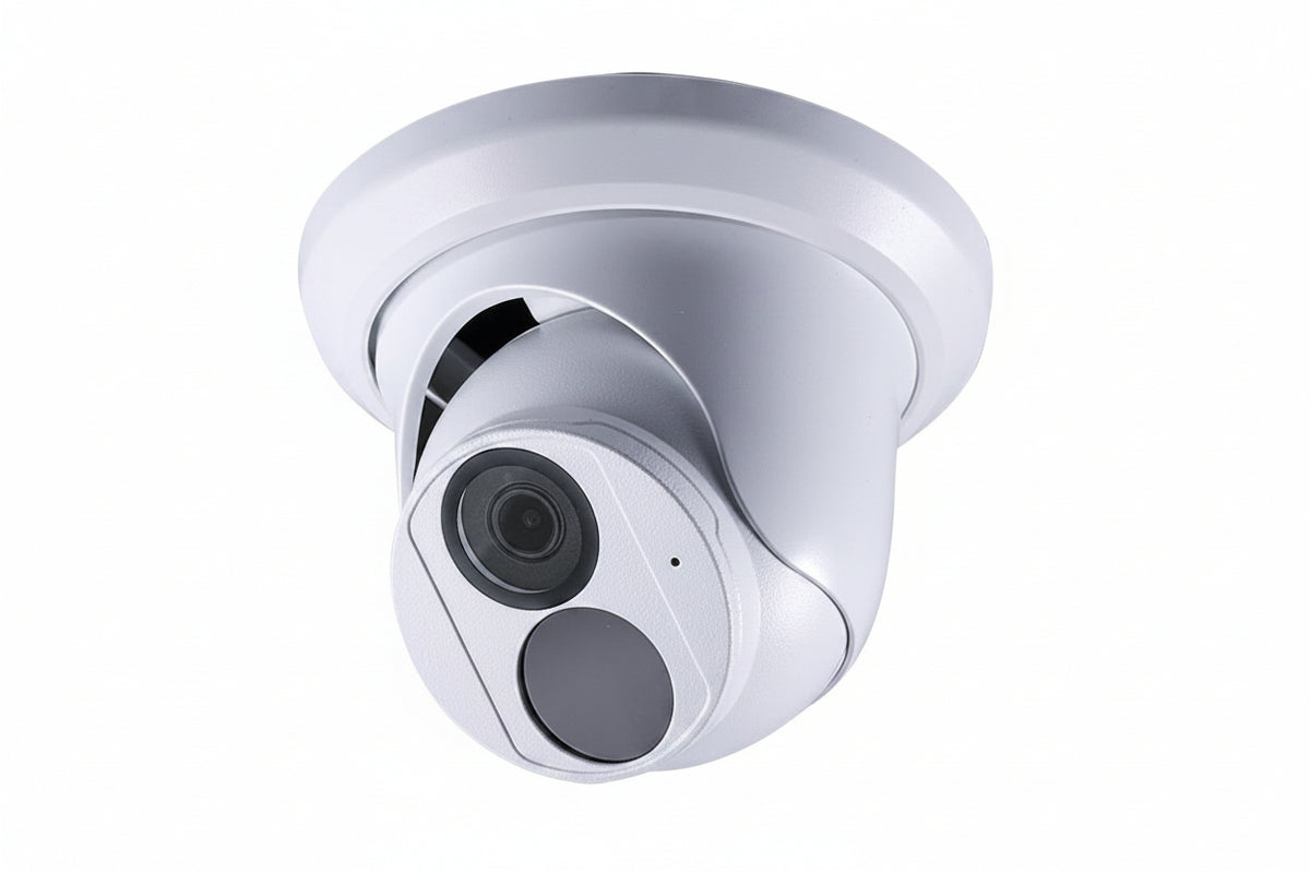 GV-EBD4704 4MP Outdoor Super Low Lux WDR IR Turret IP Camera, 2.8mm Fixed Lens, White