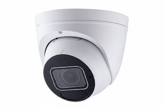 GV-EBD8813 8MP H.265 Super Low Lux WDR Pro IR Turret IP Dome Camera, 2.8-12mm Motorized Lens, White