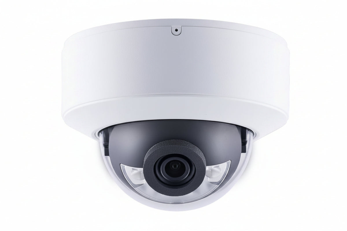 125-GDRF480-2F10 AI 4MP Super Low Lux WDR Pro Full Color LED IR Mini Rugged IP Dome Camera, 2.8mm Fixed Lens, White