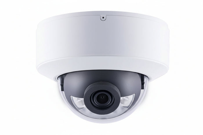 125-GDRF480-2F10 AI 4MP Super Low Lux WDR Pro Full Color LED IR Mini Rugged IP Dome Camera, 2.8mm Fixed Lens, White