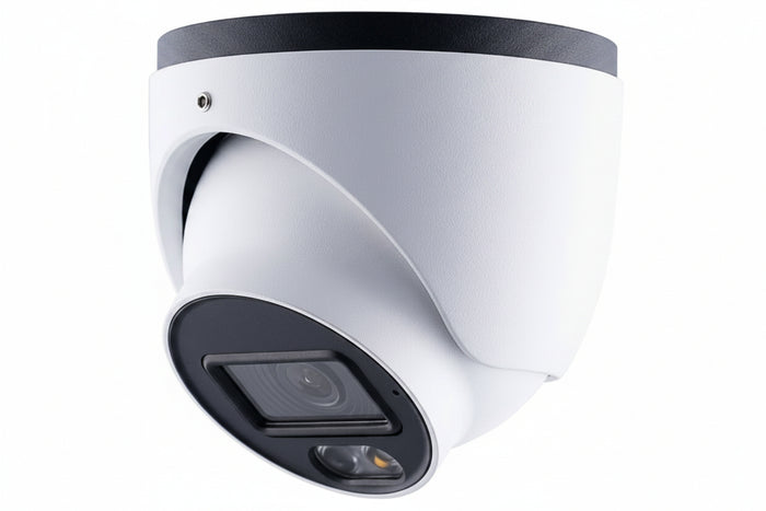 GV-GEBN4800-2F 4MP Eyeball Dome IP Camera, H.265 Full Color AI-ISP Warm LED WDR Pro, 2.8mm Fixed Lens