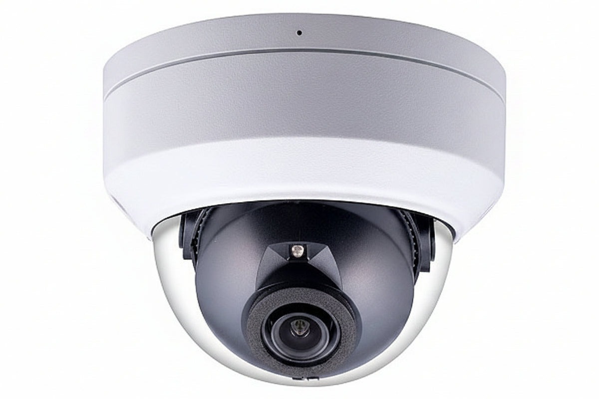 GV-TDR8805 8MP H.265 Super Low Lux WDR Pro IR Mini Rugged Dome IP Camera, 2.8mm Fixed Lens, White