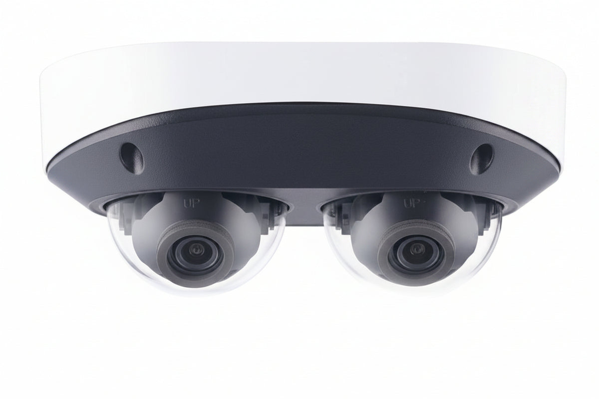 GV-TMS8800 4MP 2 Dual Sensor Fixed IP Dome Camera, 2.8mm Lens