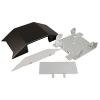 Wiremold OFR48-2 2-Gang Overfloor Cable Raceway Mounting Box, Black