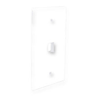 Wavenet OSWP01WH Single Gang Surface Mount Faceplate White