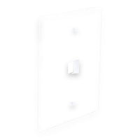 Wavenet OSWP01WH Single Gang Surface Mount Faceplate White