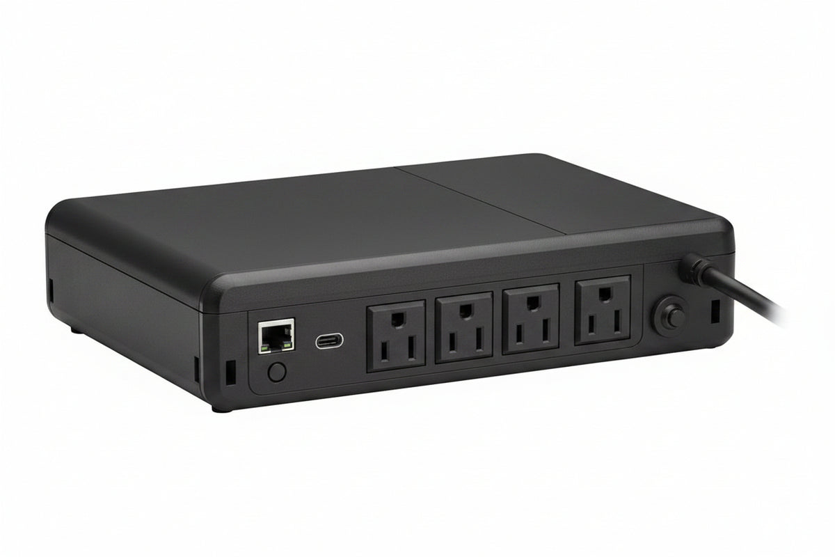 Eaton Tripp Lite BC600RNC Standby Cloud-Connected UPS with Remote Monitoring, 5-15R Outlets (Surge + Battery Backup), 5-15P Plug, Desktop, 600VA 300W 120V, 4 NEMA
