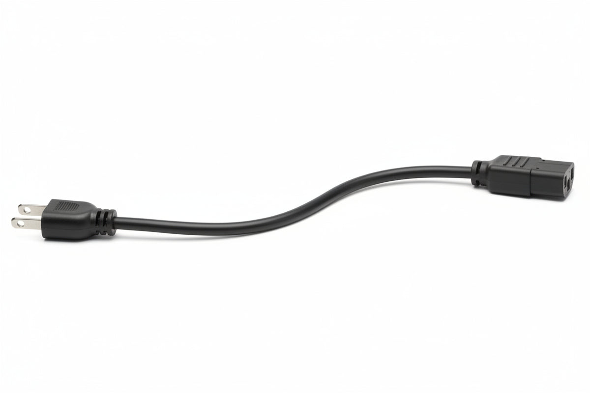 Eaton Tripp Lite P006-006 Desktop Computer AC Power Cable, NEMA 5-15P to C13, 10A, 125V 18 AWG, 6' (1.83 m), Black