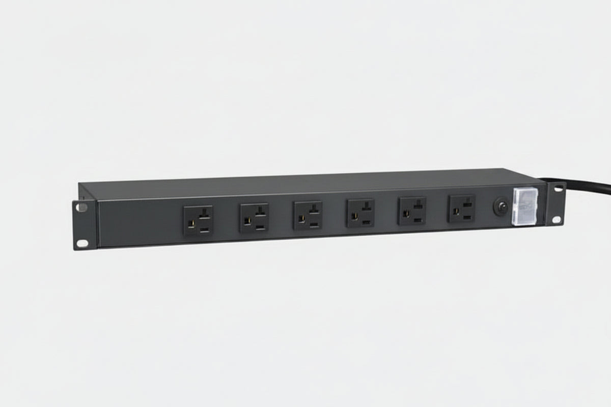 Eaton Tripp Lite RS-1215-20T 1U Rack-Mount Power Strip, 120V 20A, L5-20P, 12 Outlets (6 Front-Facing, 6-Rear-Facing) 15 (4.57 m)Cord