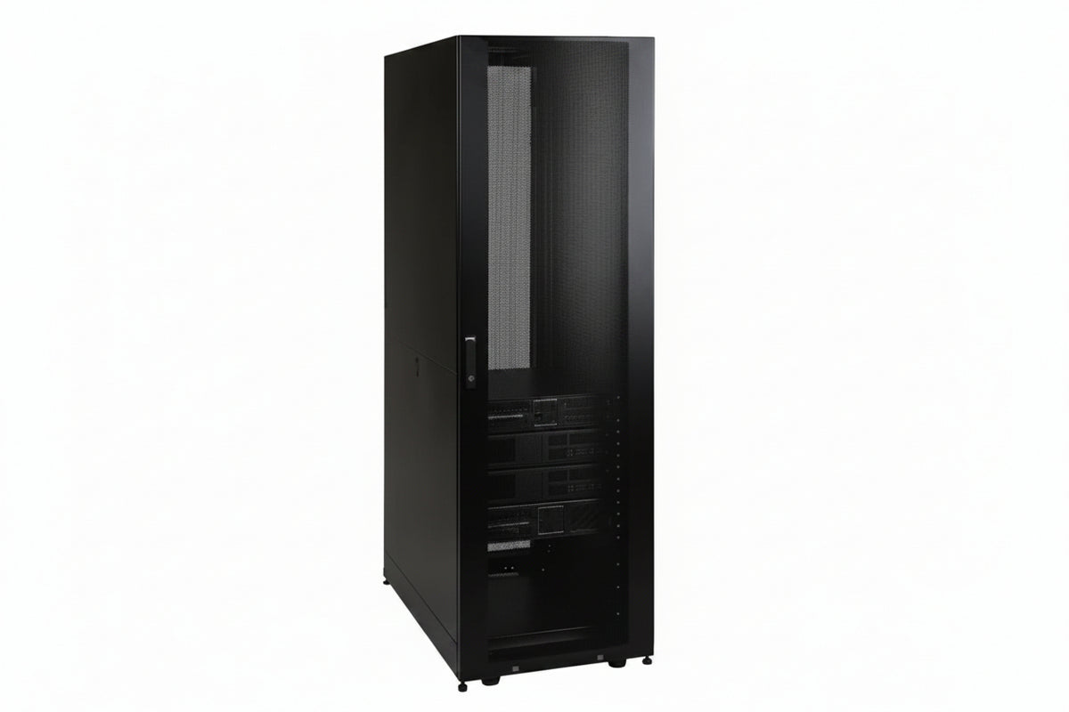 Eaton Tripp Lite SR42UB SmartRack Premium Standard-Depth Server Rack Enclosure, 42" (107cm), 3000lb (1360.8kg), 42U, (Replaces SR2000)