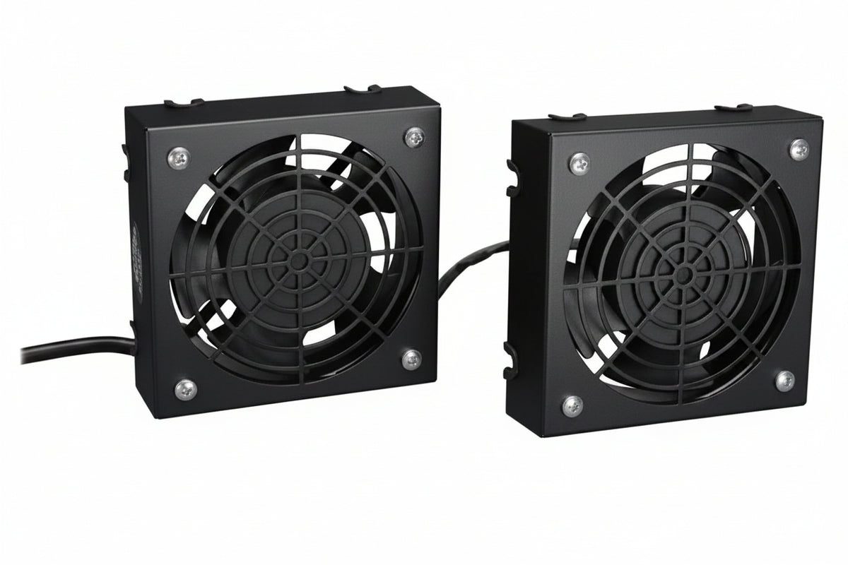 Tripp Lite SRFANWM SmartRack Wall-Mount Roof Fan Kit, 2x 120V High-Performance Fans, 210 CFM, 5-15P Plug