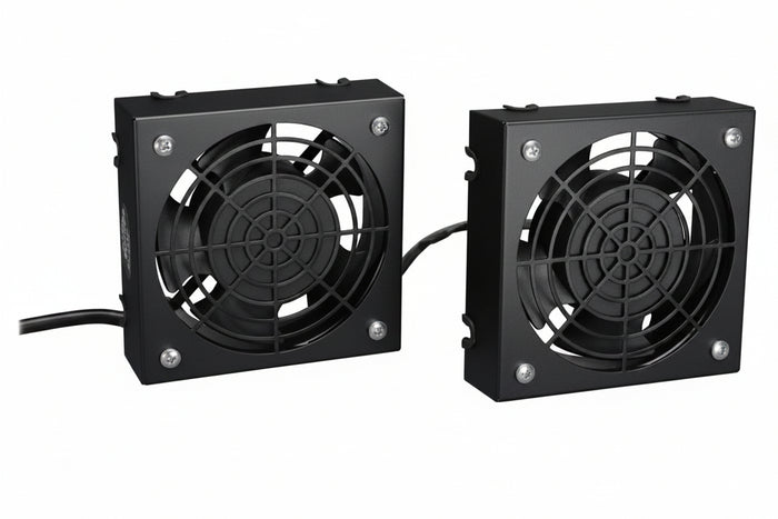 Tripp Lite SRFANWM SmartRack Wall-Mount Roof Fan Kit, 2x 120V High-Performance Fans, 210 CFM, 5-15P Plug