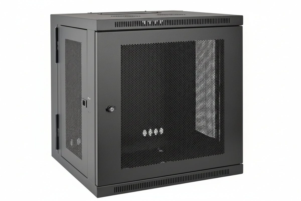 Eaton Tripp Lite SRW10US SmartRack 10U Low-Profile Switch-Depth Wall-Mount Small Rack Enclosure, Hinged Back