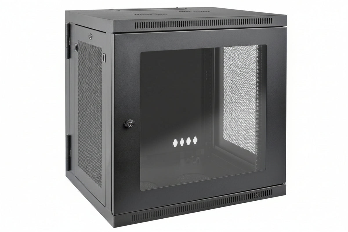 Eaton Tripp Lite SRW12USDPG SmartRack UPS-Depth Small Wall Mount Rack Enclosure with Clear Acrylic Window and Hinged Back, 24.5" (62cm), 200lb (90.7kg), 12U
