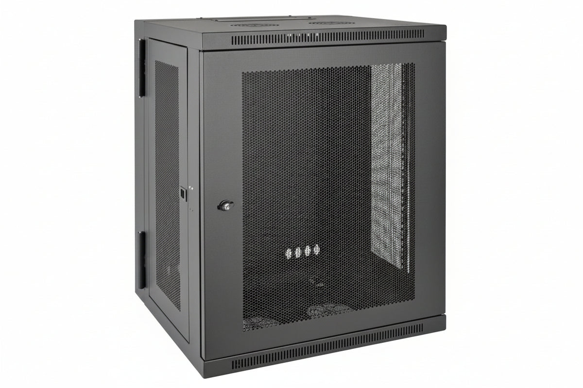 Eaton Tripp Lite SRW15US SmartRack Low-Profile Switch-Depth Wall Mount Half-Height Rack Enclosure with Hinged Back, 20.5" (52cm), 200lb (90.7kg), 15U