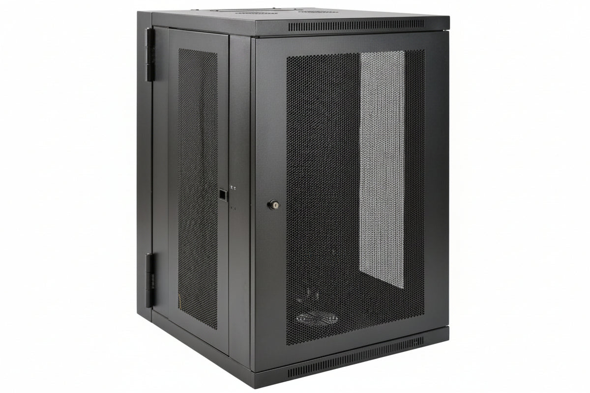 Eaton Tripp Lite SRW18USDP SmartRack UPS-Depth Wall Mount Half-Height Rack Enclosure with Hinged Back, 24.5" (62cm), 250lb (113.4kg), 18U