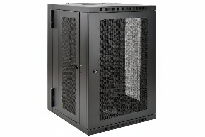 Eaton Tripp Lite SRW18USDP SmartRack UPS-Depth Wall Mount Half-Height Rack Enclosure with Hinged Back, 24.5" (62cm), 250lb (113.4kg), 18U