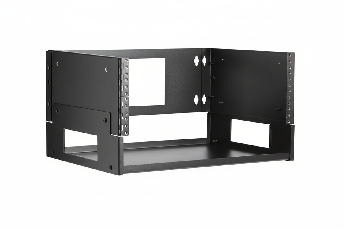 Eaton Tripp Lite SRWO4UBRKTSHELF 4U Wall-Mount Bracket with Shelf for Small Switches and Patch Panels, Hinged