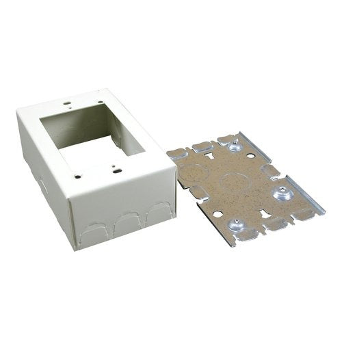 Wiremold V5748 500/700 Single-Gang Switch Receptacle Box Fitting Ivory