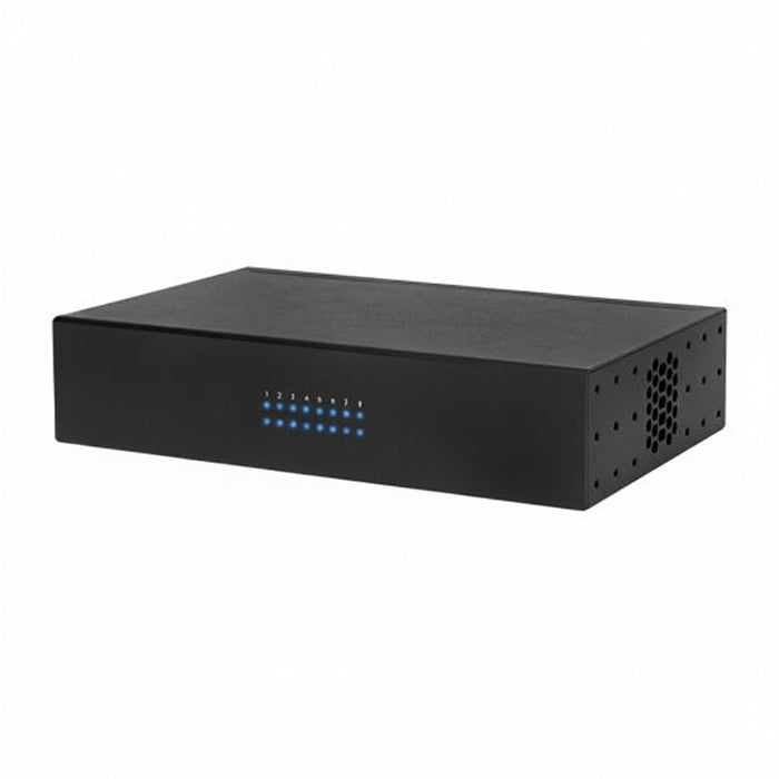Networks AN-110-SW-R-8 110 Series Unmanaged+ Gigabit Switch, 8-Ports, Rear Facing Ports