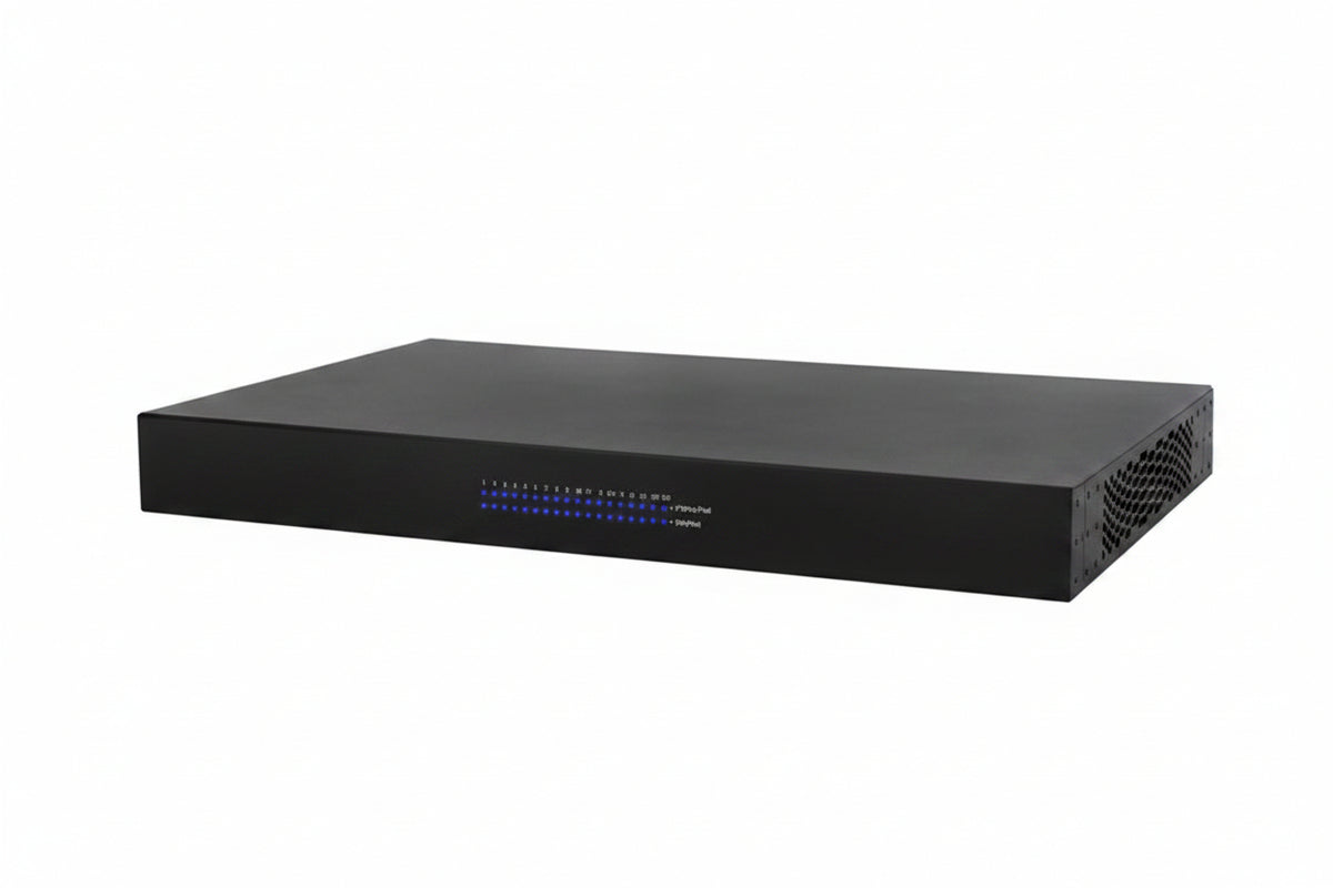 Networks AN-220-SW-R-16-POE 220 Series Managed Layer 2 Gigabit Switch with Partial PoE+, 16-Ports, Rear Facing Ports