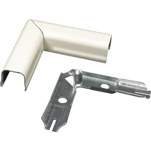 Wiremold V711 90° Flat Elbow Fitting, Ivory, Cable Raceway TAA Compliant