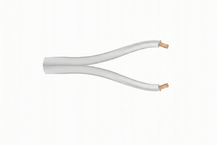 10025001 22/2 Stranded Zip Cable, General Purpose, CM, 500' (152.4 m) Reel, White
