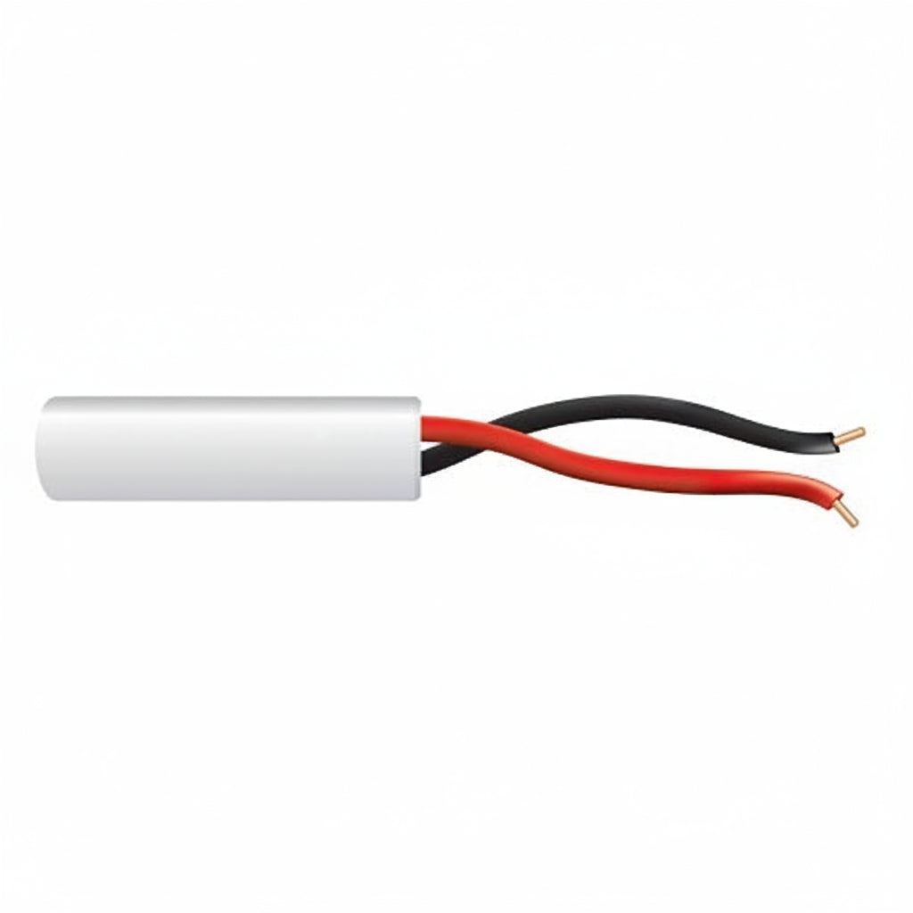 21011101 22/2 Solid Unshielded Cable, Riser, CMR, FT4, 1000' (304.8 m) Pull Box, White