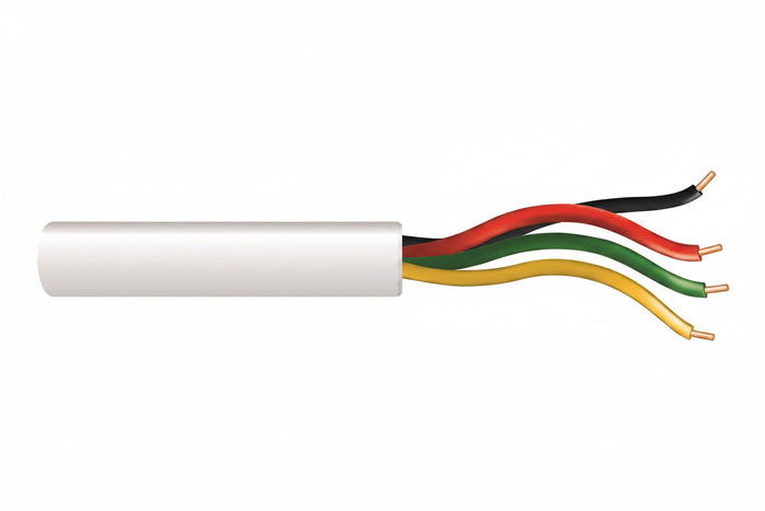 21035801 22/4 Solid Unshielded Cable, Riser, CMR, FT4, 500' (152.4m) Speed Bag, White