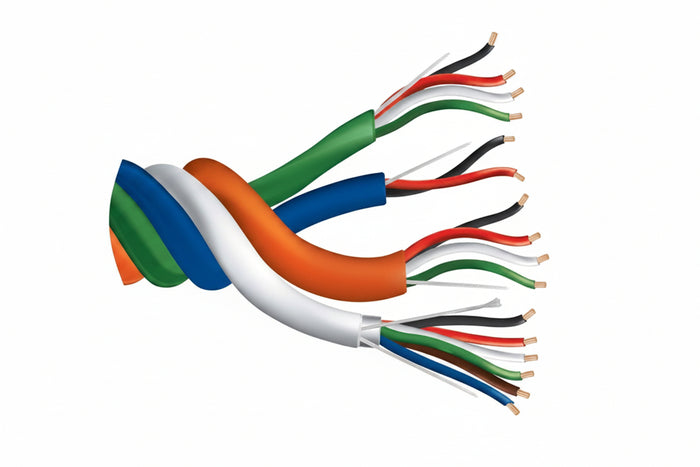 31951099 22/6 Stranded Shielded + 22/4 Stranded + 22/2 Stranded + 18/4 Stranded Profusion Access Control Cable, Plenum, CMP, FT6, 1000' (304.8 m) Reel, Unjacketed