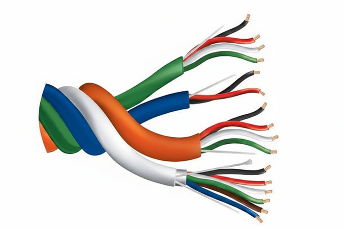 Genesis 31955099 22/6 Stranded Shielded + 22/4 Stranded + 22/2 Stranded + 18/4 Stranded Profusion Access Control Cable, Plenum, CMP, FT6, 500' (152.4 m) Reel, Unjacketed
